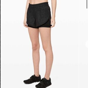 4 Lululemon Bootcamp Ready Shorts 3.5" inches inseam Stride Emboss Black W7AS7S